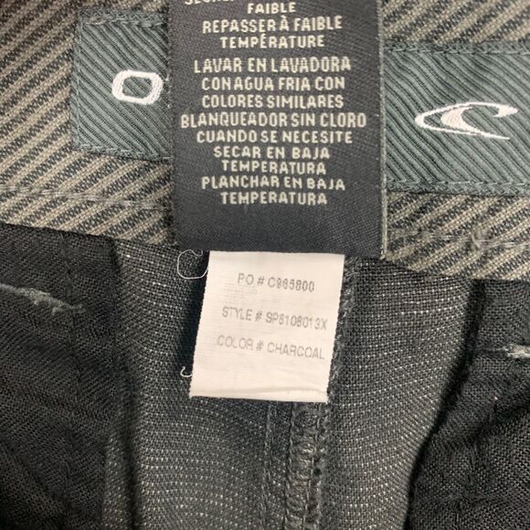 O'neill Shorts Mens 30 Charcoal Flat Front Dockside Chino Surf Summer Skateboard - Picture 6 of 12